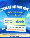 Đăng ký học MOS 2019 – Nhóm từ 3 bạn có ưu đãi riêng