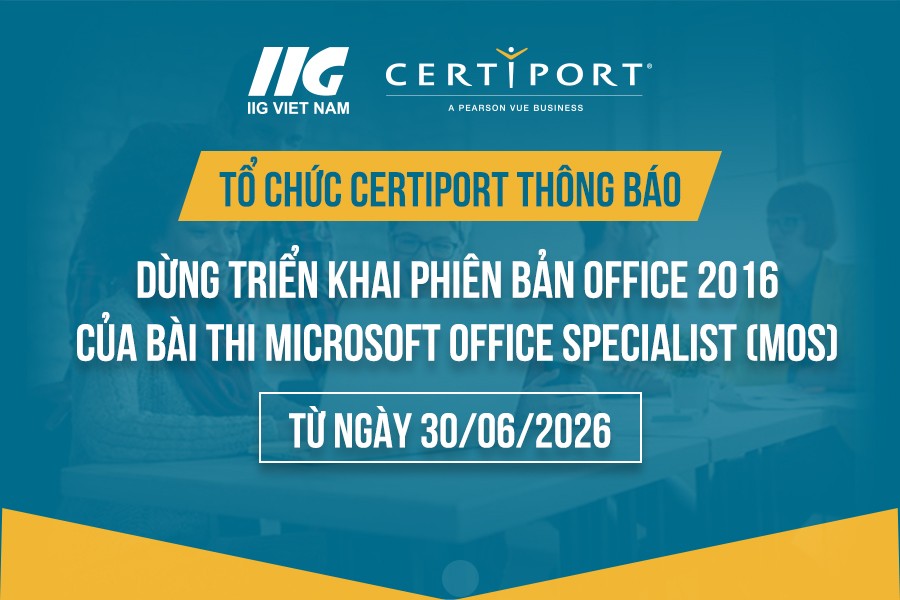 THÔNG BÁO: HỌC VIÊN ĐĂNG KÝ & THI MOS 2016 TRƯỚC THỜI HẠN